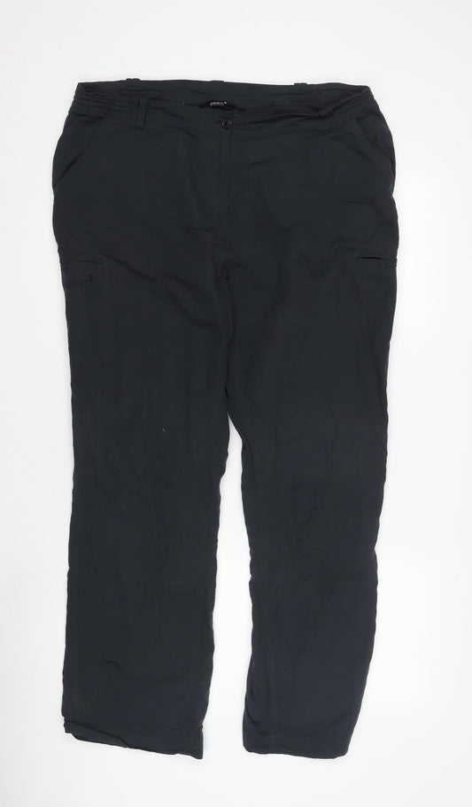 Gelert Women's Black Cargo Trousers Size 16
