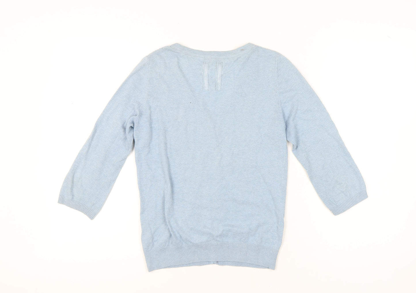 Fat Face Women's Blue V-Neck Cardigan, Size 10