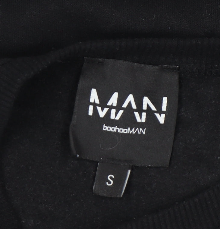 BoohooMAN Men's Black Pullover Sweatshirt Size S