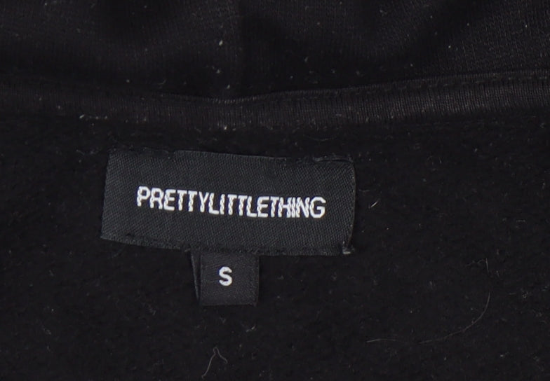 PrettyLittleThing Women's Black Full Zip Hoodie S