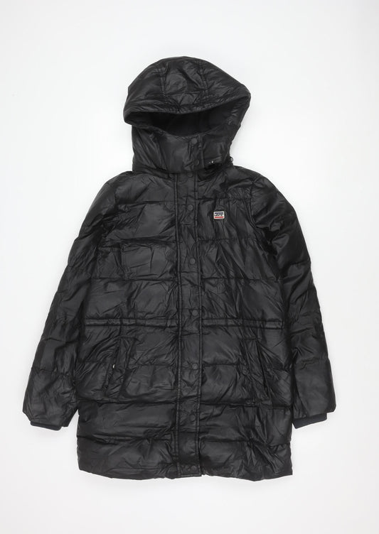 Levi's Women's Black XS Puffer Jacket with Hood