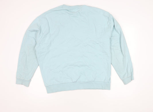 ASOS DESIGN Unisex Blue Pullover Sweatshirt S