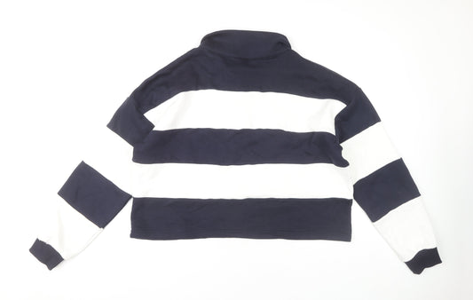 Pull & Bear Women's Multicolour Cropped Polo Size 16