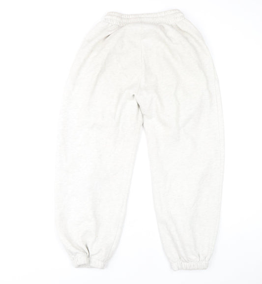 Zara Women’s Ivory Joggers - Size S, Cotton Blend