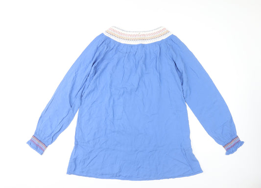 Womens UK Size S Replay Blue Viscose Blouse