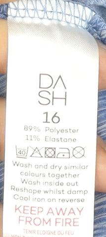 Dash Women's Blue Basic Jacket Size 16