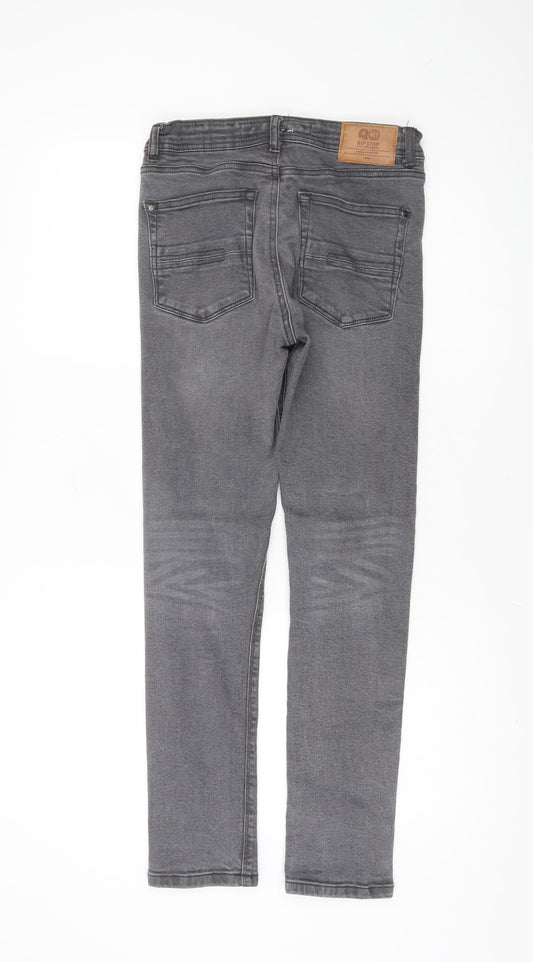 Ripstop Boys Grey Skinny Jeans, Size 13, Casual Denim