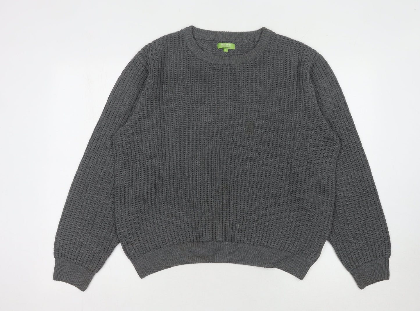 Feraud Women's Grey Knit Pullover Jumper Size L