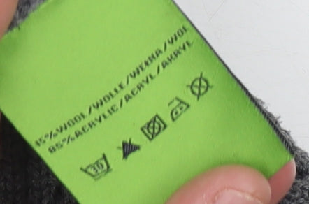 Feraud Women's Grey Knit Pullover Jumper Size L