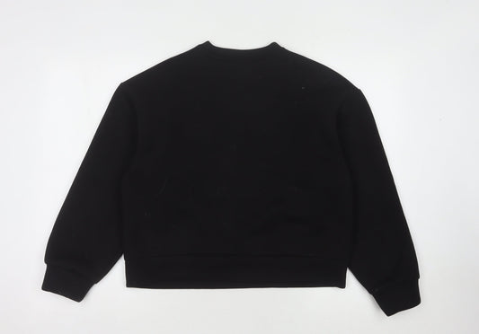 H&M Divided Women's Black Studded Pullover Sweatshirt M