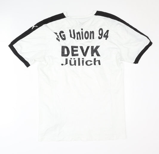 Puma Men's White Football Jersey M