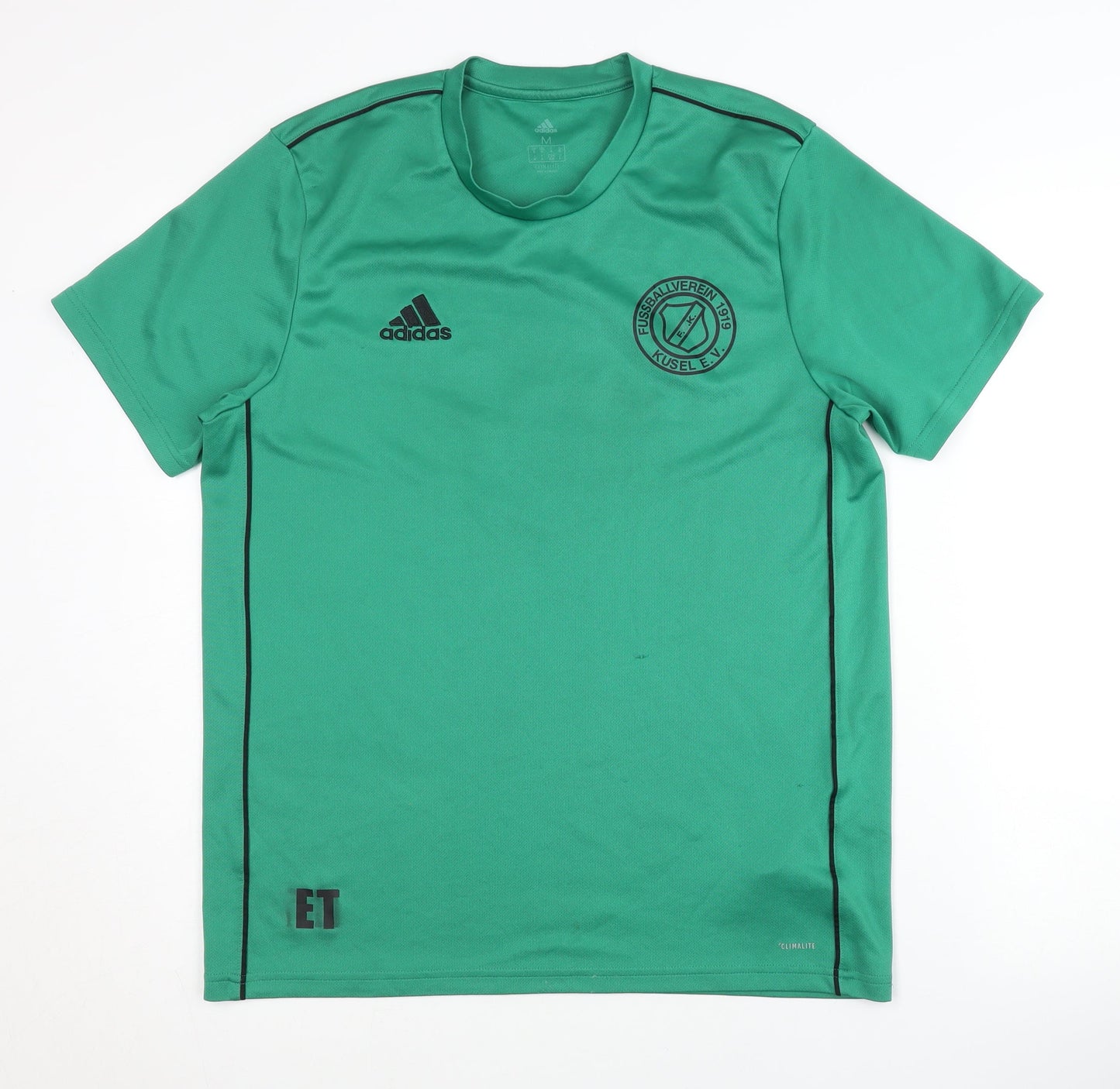 Adidas Men's Green Short Sleeve Jersey M - Logo Activewear