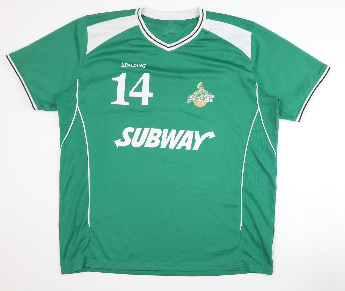 Spalding Men's Green XL Basketball Jersey