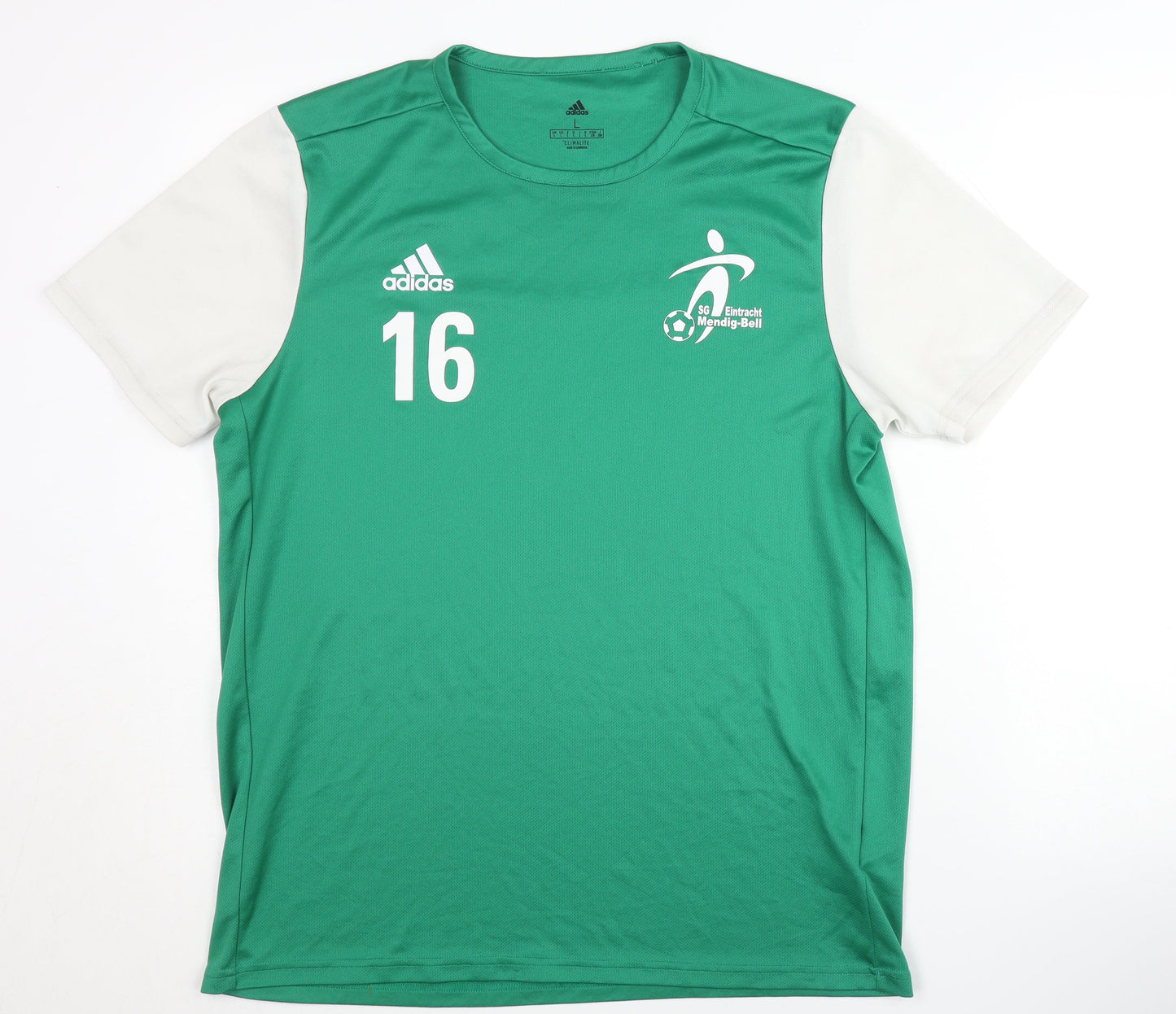 Adidas Men's Green Football Jersey T-Shirt Size L