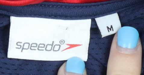 Additional view of Speedo Men's Blue Short Sleeve Jersey T-Shirt