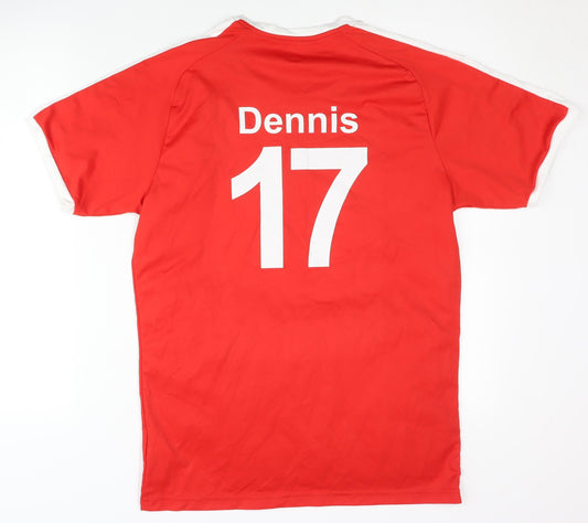 Puma Men's Red Football T-Shirt Medium