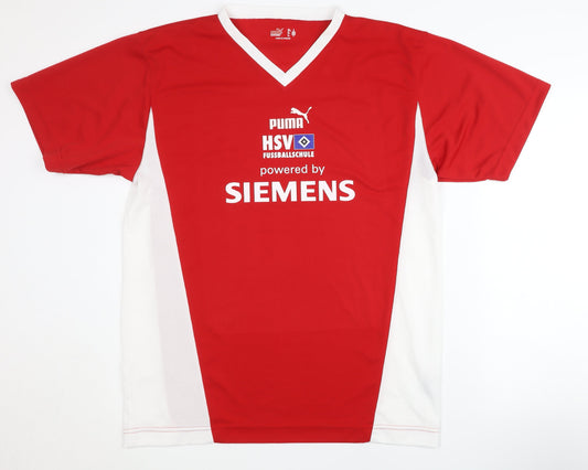 Puma Men's Red Football Jersey L