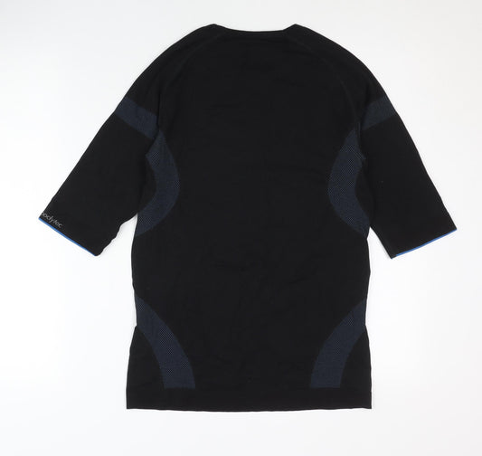 mindbodytec Men's Black Gym T-Shirt, Medium, Short Sleeve