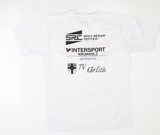 Intersport Men's White Running T-Shirt Size L
