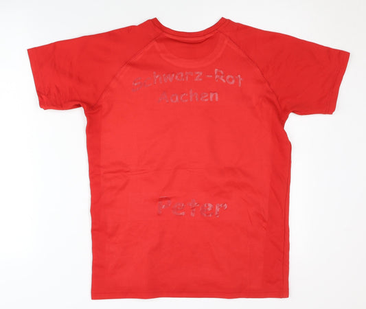Fruit of the Loom Boys Red Crew Neck T-Shirt L