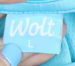 Wolt Blue Unisex Adult L Basic T-Shirt