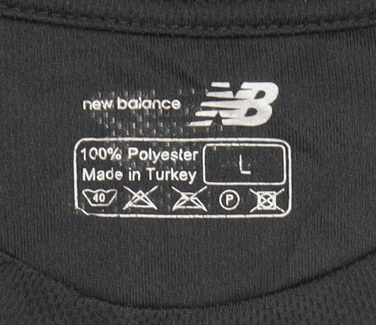 New Balance Men's Black Athletic T-Shirt Size L