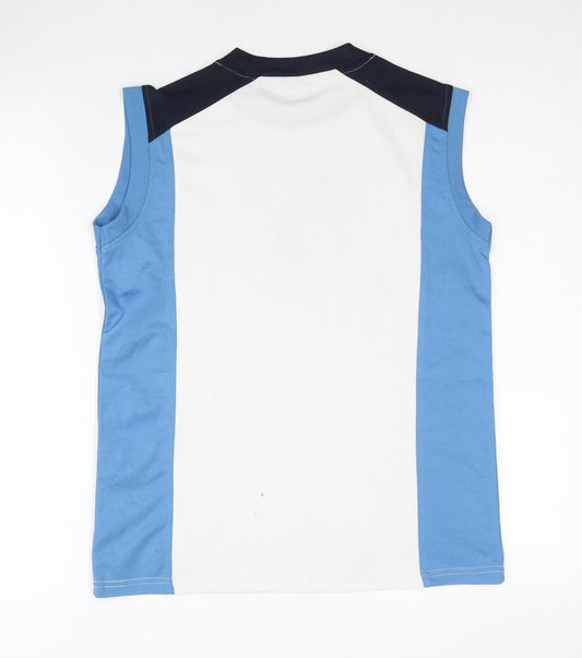 Alive Boys' Blue White Basketball Tank Top Size 14