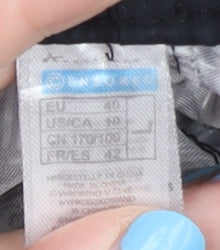 Brand and care label for Women's Athletic Geometric Shorts -, size 12