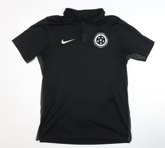 Nike Men's Black Polo Shirt L Gym & Training