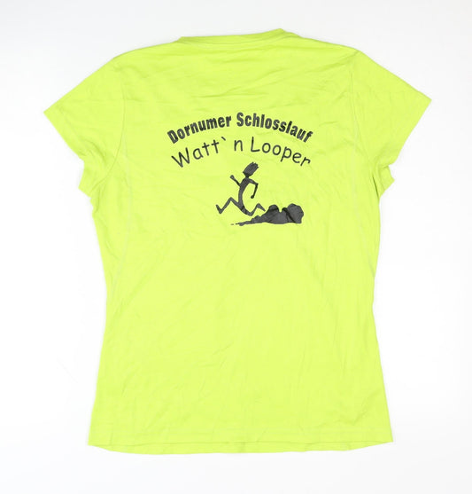 Spiro Women's Green Medium Jersey T-Shirt