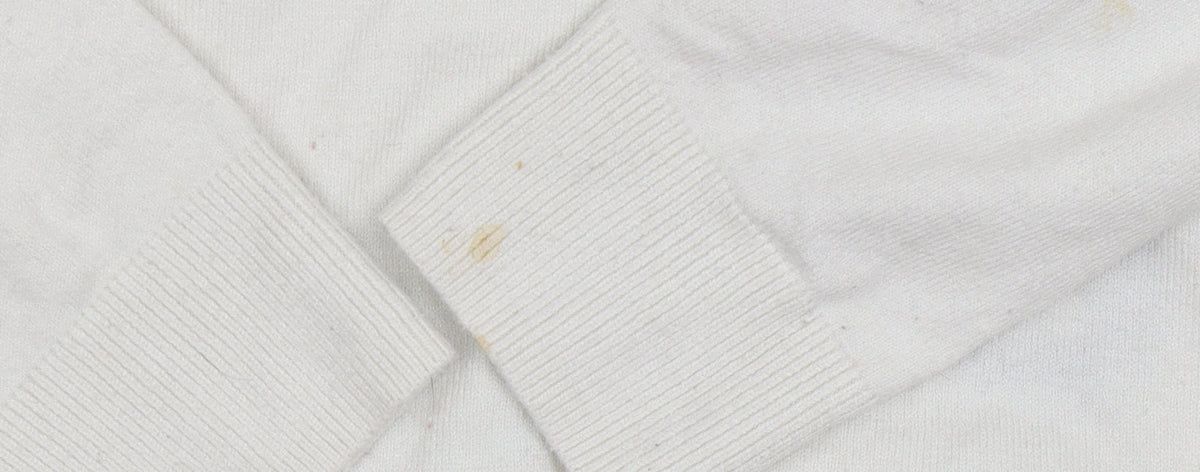 Brand and care label for Marks & Spencer Women's White jumper