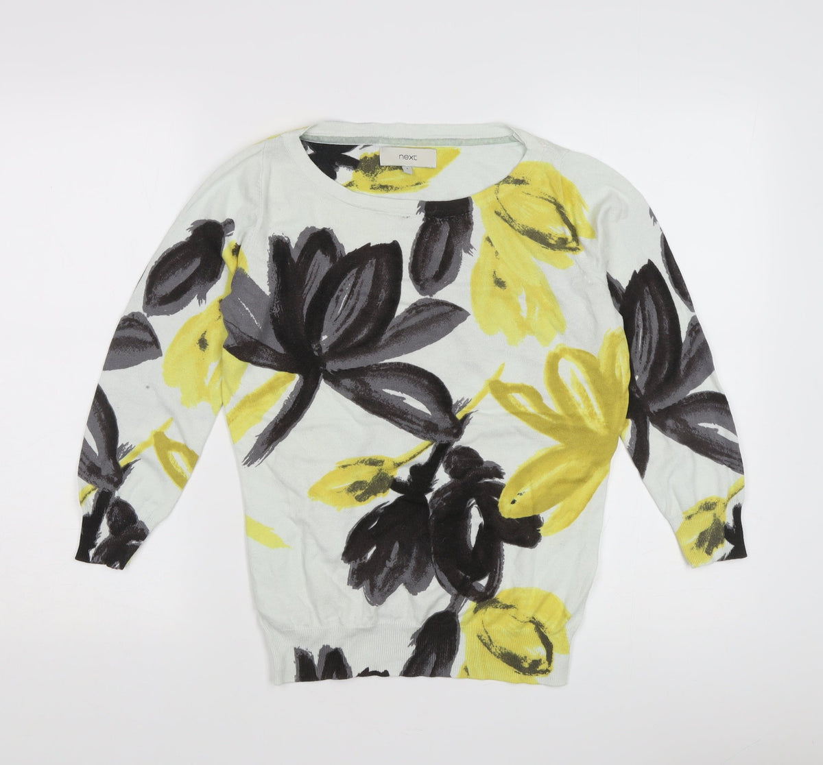 Close-up detail of Next Women's Multicoloured Floral jumper, size 8