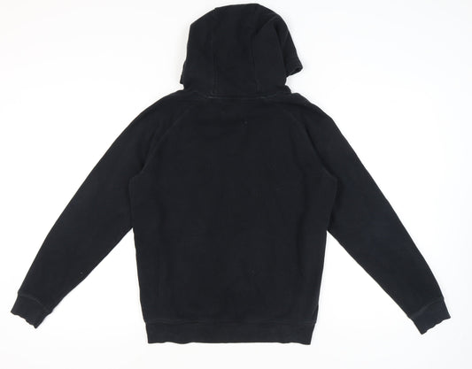 Next Boys Black Pullover Hoodie XL - Hooded Fleece with Logo