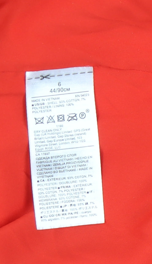 Banana Republic Women's Red Sheath Dress Size 6