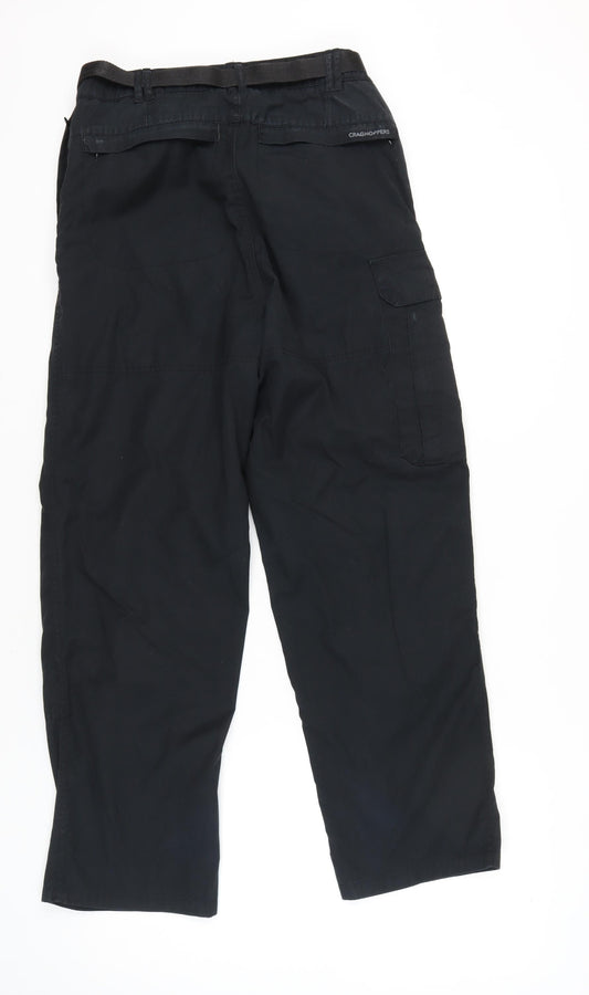 Craghoppers Men’s Black Cargo Trousers, Size S