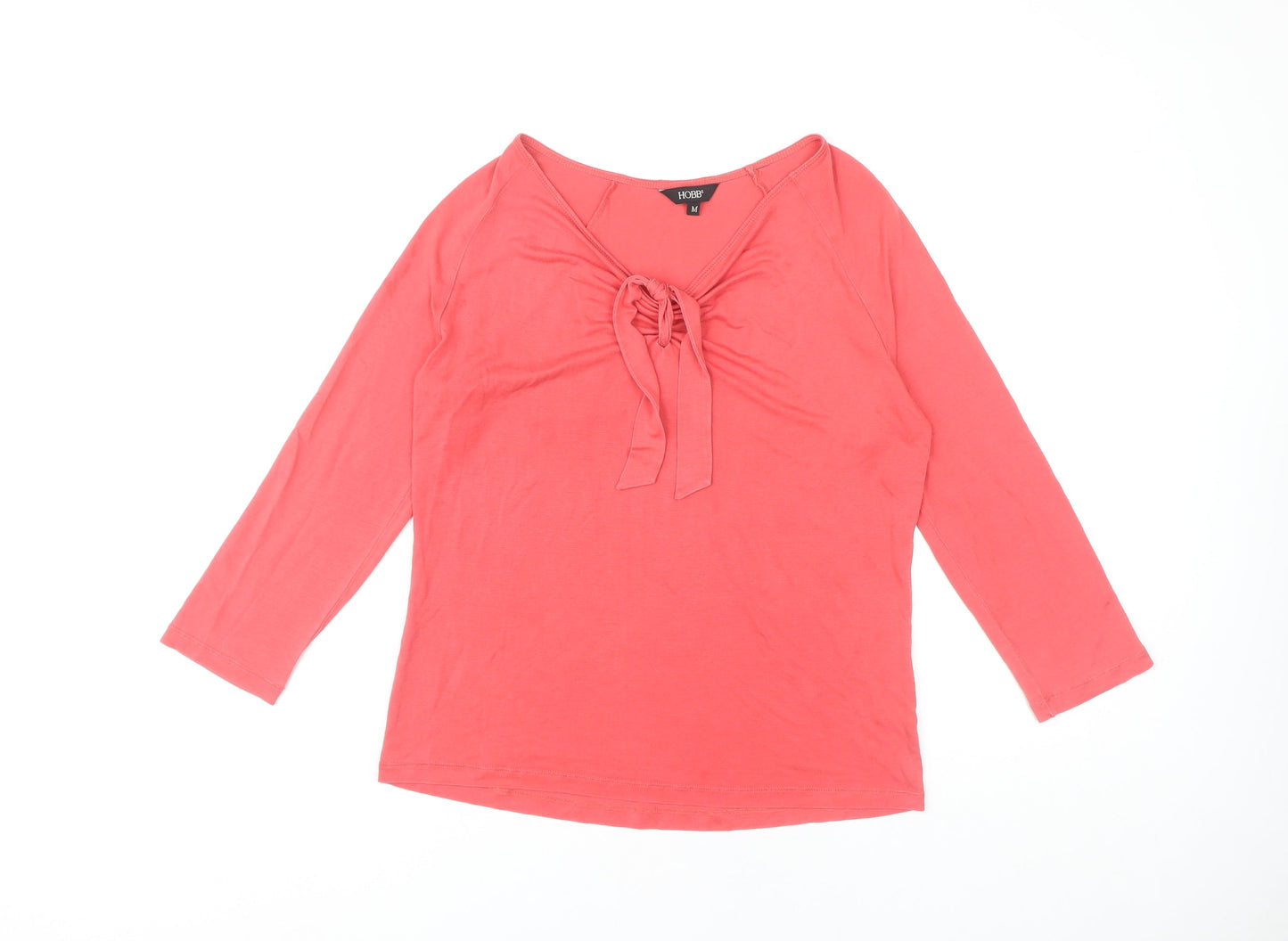HOBBS Women's Pink-Orange M Top, 3/4 Sleeve, Casual