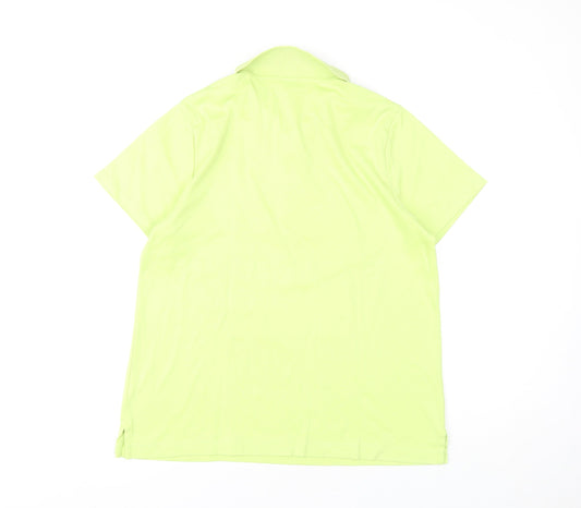 Lands' End Women's Green Polo Shirt M Classic Fit