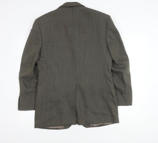 Jeff Banks Men's Grey Wool Blazer, 38, Short