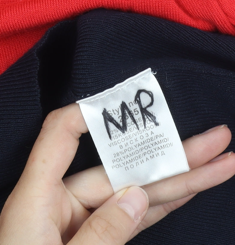 Brand and care label for Marble Women's Red Cardigan -, size 12, Button Accent