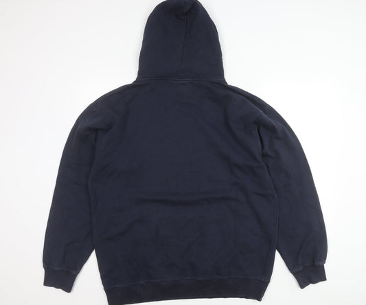 Spreadshirt Men’s Blue XL Pullover Hoodie with Animal Print