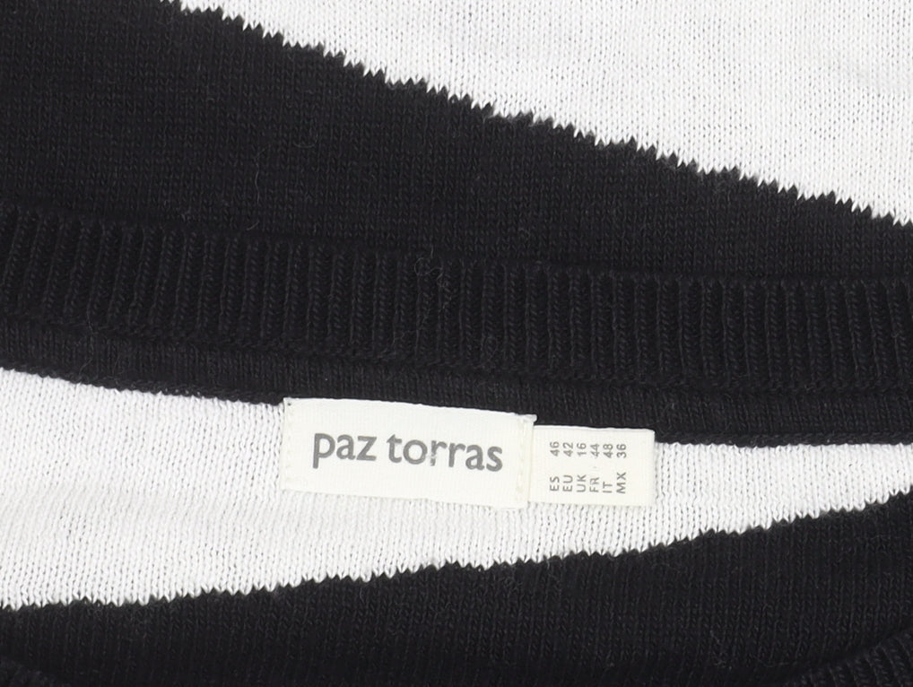 Additional view of paz torras Men's Black Striped jumper M