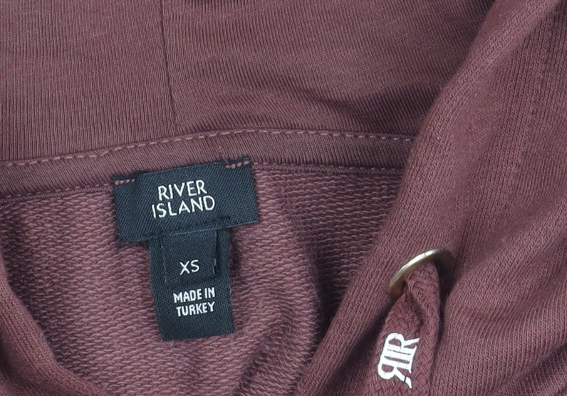 Additional view of River Island Women's XS Brown Hooded Jacket