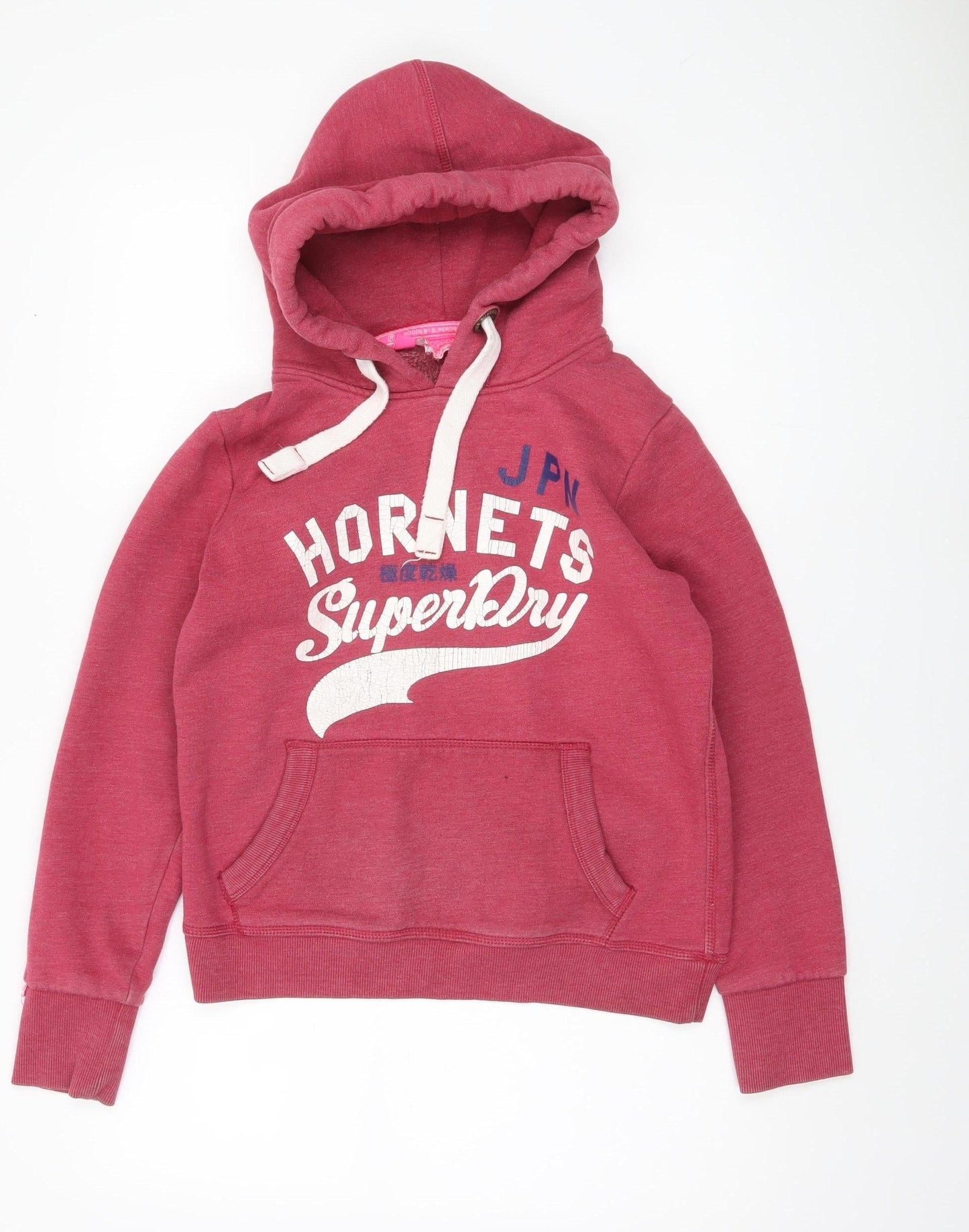 Superdry Women's Red Pullover Hoodie - Size L