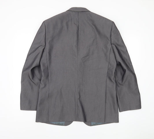 Greenwoods Men's Grey Tailored Blazer, M, Formal