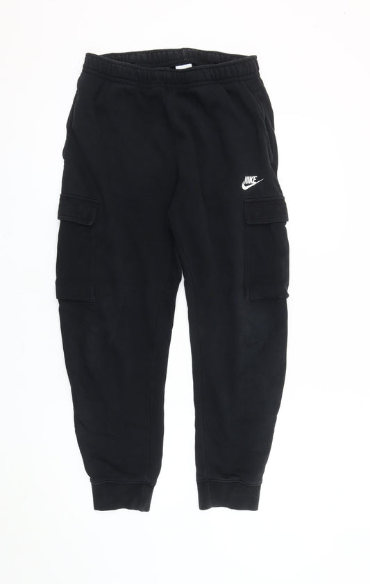Nike Men's Black Fleece Jogger Trousers S