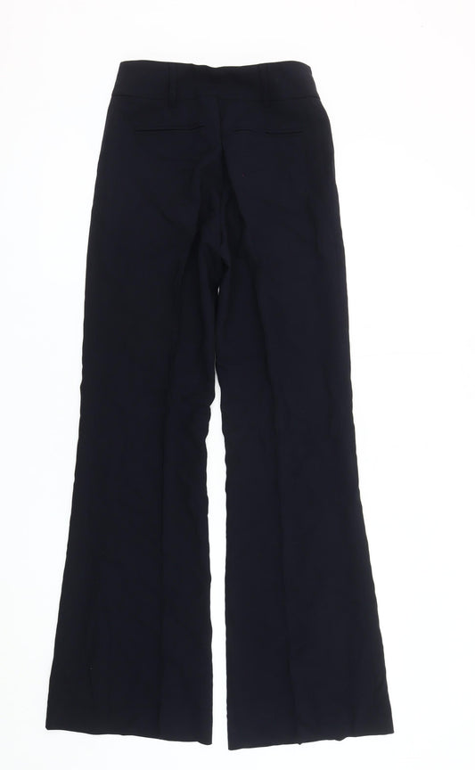 Austin Reed Women's Black Flared Wool Trousers Size 6