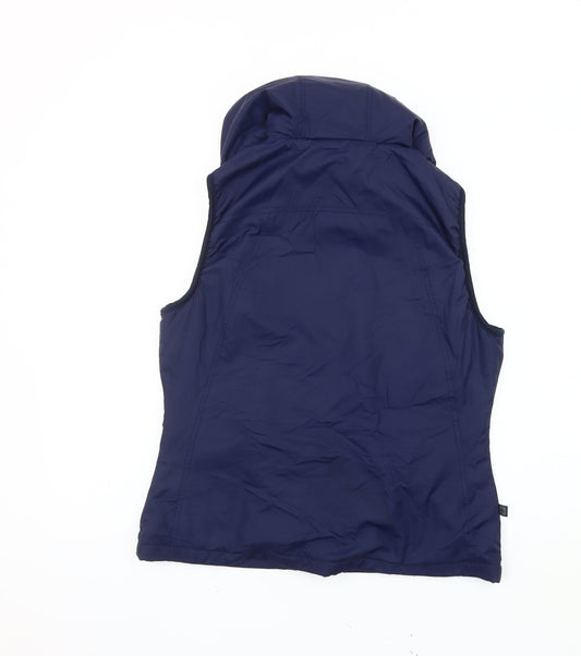 Mountain Warehouse Women's Blue Hooded Puffer Waistcoat Size 12
