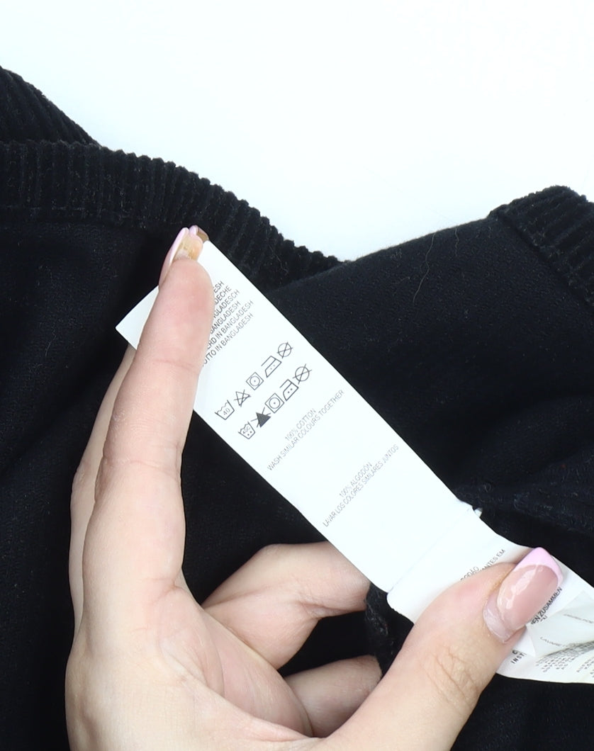 Denim Co. Women's Black Pinafore Dress Size 12