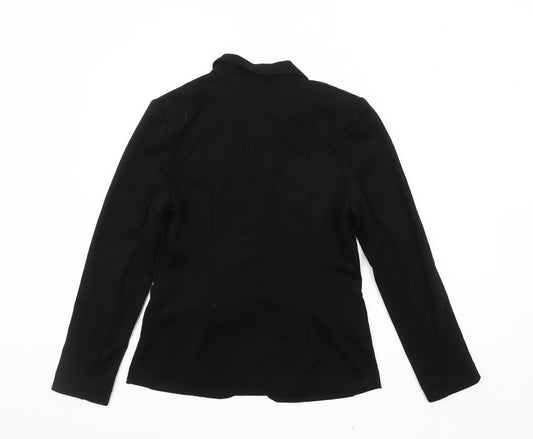 Very Women's Black Blazer Shawl Collar Size 10