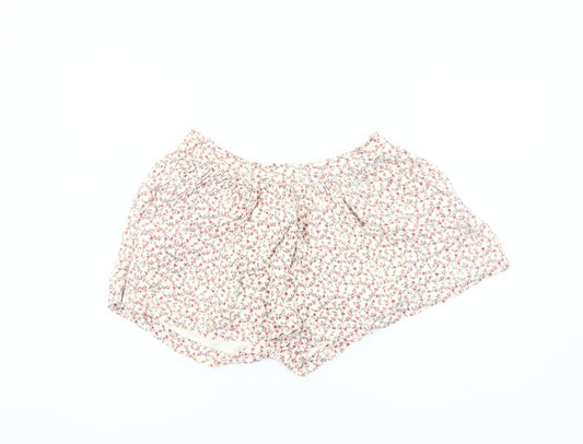 Additional front view of Jack Wills Women's Floral Cotton Shorts, size 8
